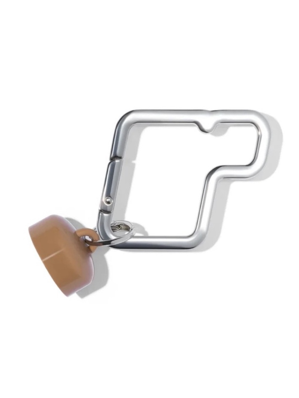 RHODE Carabiner Keyring with pocket pearl cap